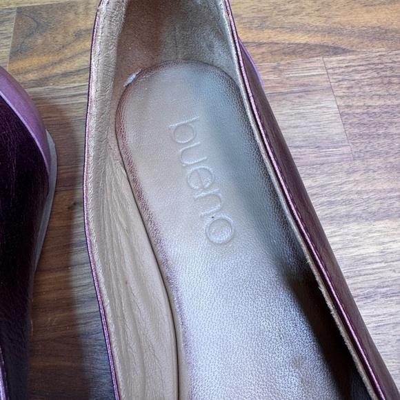 Bueno 39 Purple Lavender Ballet Flat  Leather  Metallic - Picture 2 of 9